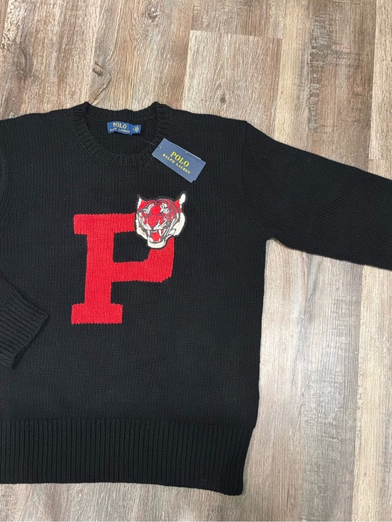 Polo Ralph Lauren Other - New Polo Ralph Lauren TIGER HEAD Wool-Blend Black Sweater Pullover Men's Sz M